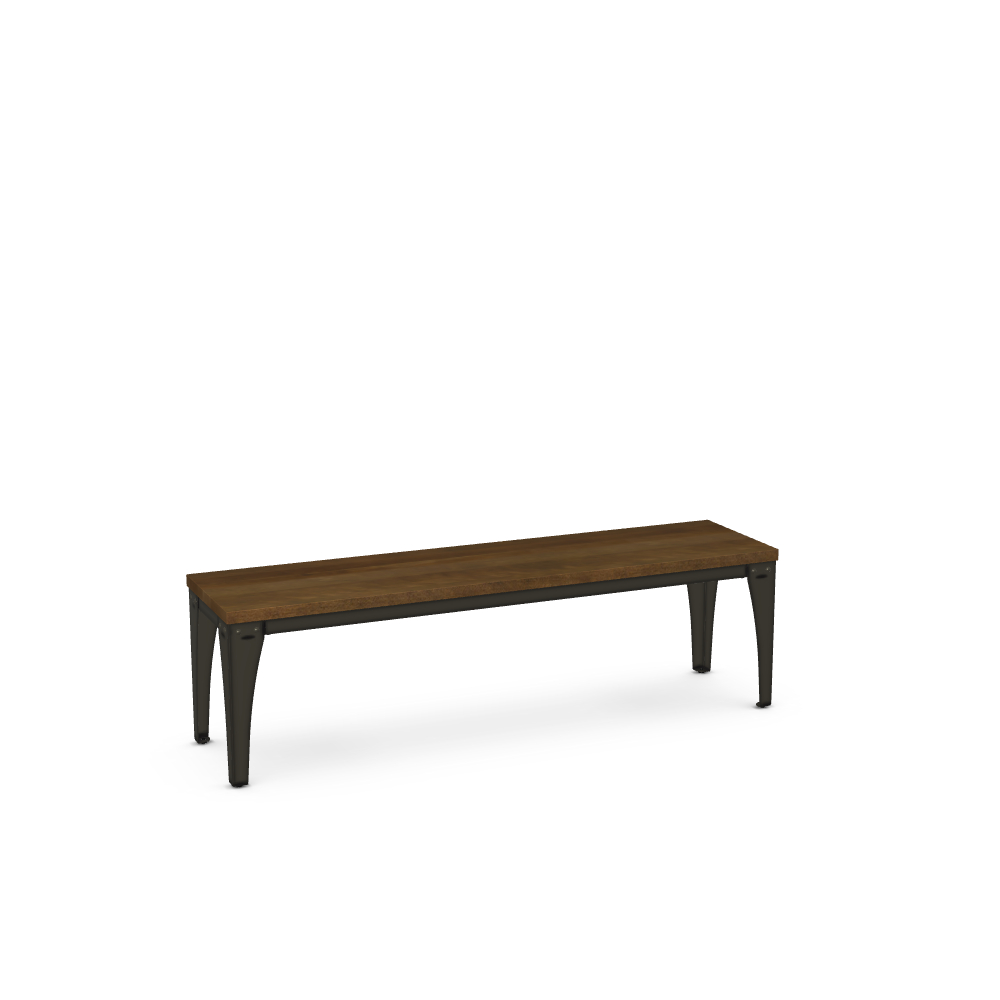 Upright Long Wood Bench Layered Living